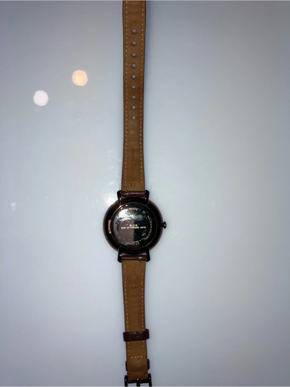 Fossil Leather Strap Wristwatch